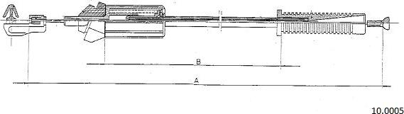 Cabor 10.0005 - Cablu acceleratie aaoparts.ro