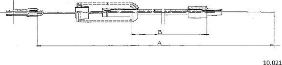 Cabor 10.021 - Cablu acceleratie aaoparts.ro
