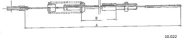 Cabor 10.022 - Cablu acceleratie aaoparts.ro