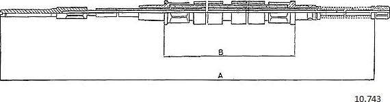 Cabor 10.743 - Cablu, frana de parcare aaoparts.ro