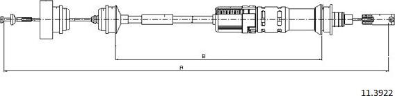 Cabor 11.3922 - Cablu ambreiaj aaoparts.ro