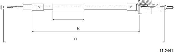 Cabor 11.2441 - Cablu ambreiaj aaoparts.ro