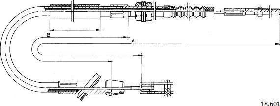 Cabor 18.601 - Cablu ambreiaj aaoparts.ro
