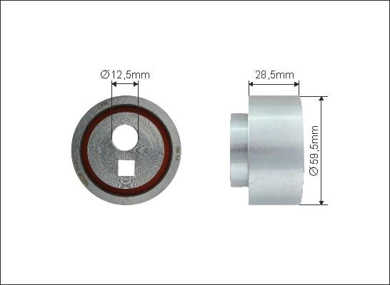 Caffaro 440-147 - Rola ghidare / conducere, curea distributie aaoparts.ro