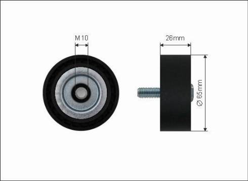 Maxgear 55397MG - Rola ghidare / conducere, curea transmisie aaoparts.ro