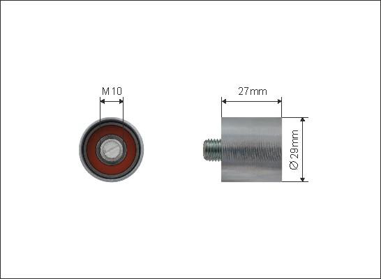 Caffaro 218-00 - Rola intinzator,curea distributie aaoparts.ro