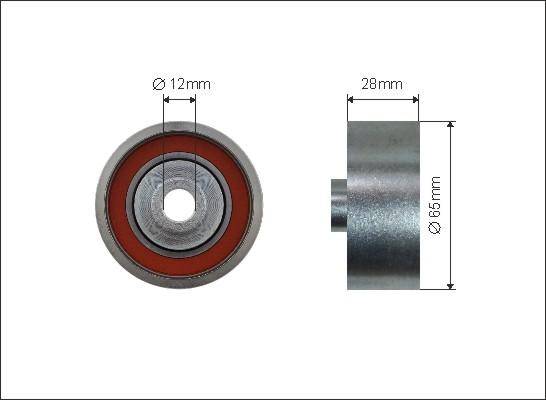 Caffaro 227-108 - Rola ghidare / conducere, curea transmisie aaoparts.ro