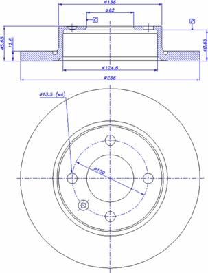 BOSCH 0 986 478 859 - Disc frana aaoparts.ro