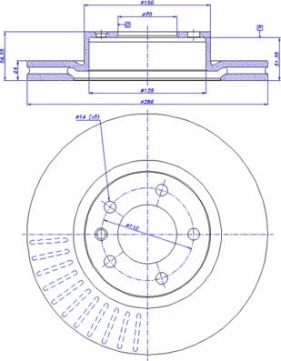 TRW DF2720 - Disc frana aaoparts.ro