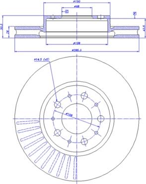 ATE 24.0126-0102.1 - Disc frana aaoparts.ro