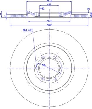ACDelco AC2214D - Disc frana aaoparts.ro