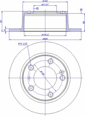 BOSCH 0 986 478 141 - Disc frana aaoparts.ro