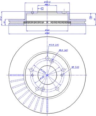 BOSCH 0 986 479 687 - Disc frana aaoparts.ro