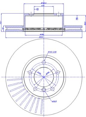 Delphi BG4172C - Disc frana aaoparts.ro