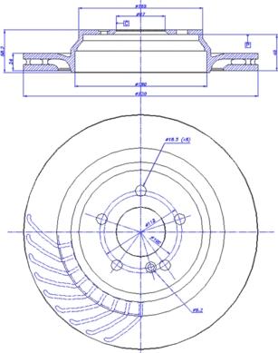 BOSCH 0 986 479 629 - Disc frana aaoparts.ro