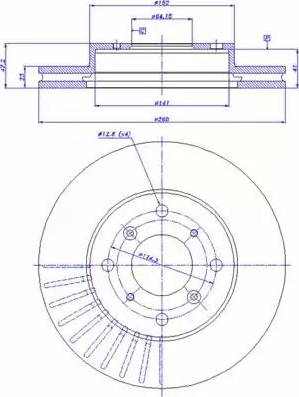 Blue Print ADH24361 - Disc frana aaoparts.ro