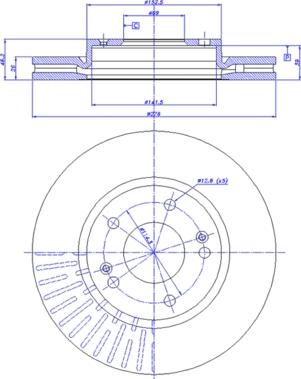 Meyle 37-15 521 0010 - Disc frana aaoparts.ro