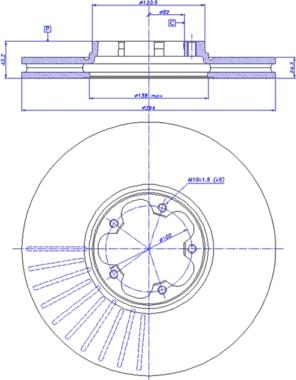 Meyle 715 521 7021 - Disc frana aaoparts.ro