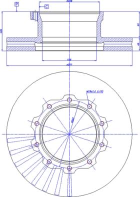 Knorr Bremse K069333 - Disc frana aaoparts.ro