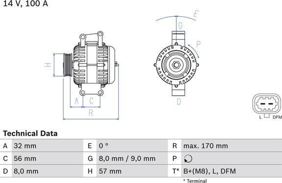 Carwood Group BREF0320986044010 - Generator / Alternator aaoparts.ro