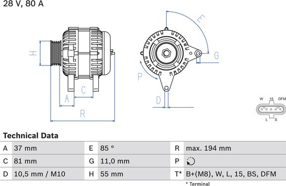 Carwood Group BREF0320986047410 - Generator / Alternator aaoparts.ro
