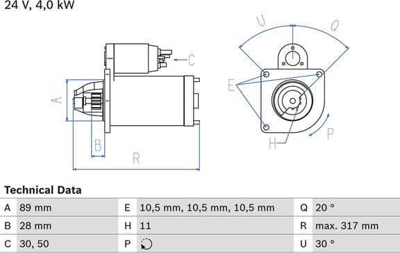 Carwood Group BREF0320986018990 - Starter aaoparts.ro