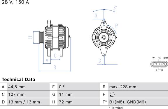 Carwood Group BREF0320986085500 - Generator / Alternator aaoparts.ro