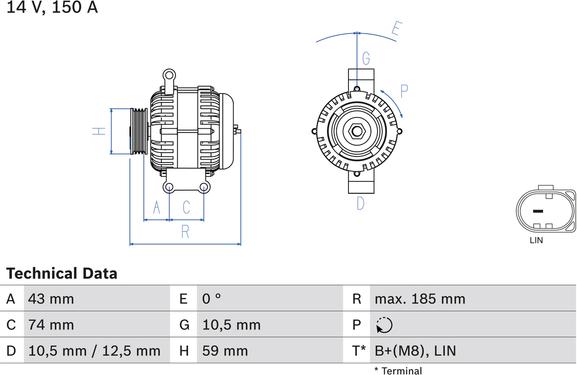 Carwood Group BREF0320986082580 - Generator / Alternator aaoparts.ro