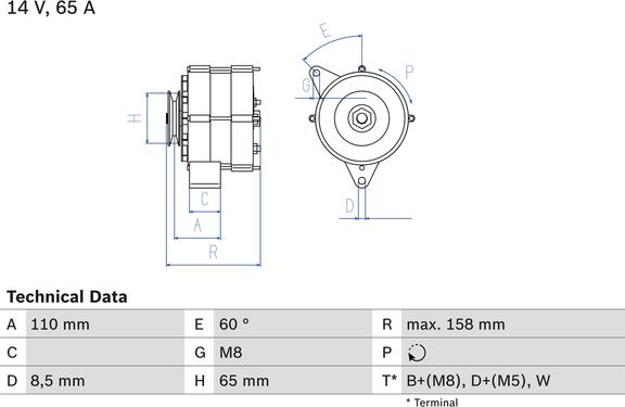 Carwood Group BREF0320986034500 - Generator / Alternator aaoparts.ro