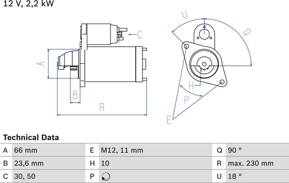 Carwood Group BREF0320986025400 - Starter aaoparts.ro