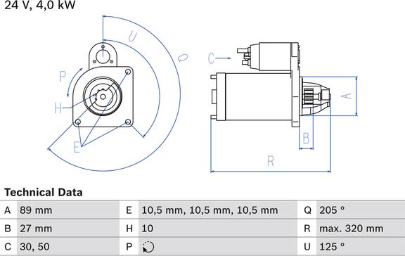 Carwood Group BREF0320986021190 - Starter aaoparts.ro