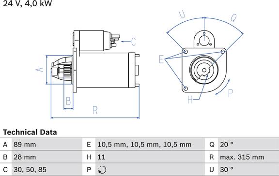 Carwood Group BREF0320986023200 - Starter aaoparts.ro