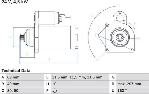 Carwood Group BREF0320986022940 - Starter aaoparts.ro