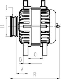 Carwood Group BREF032116636 - Generator / Alternator aaoparts.ro