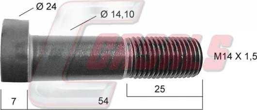 Casals 21250 - Bolt roata aaoparts.ro