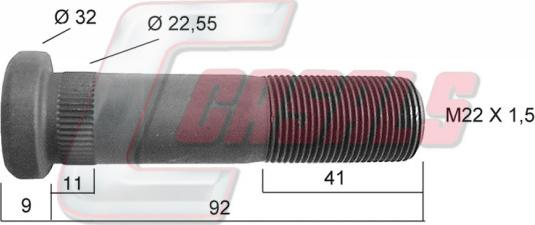 Casals 21213 - Bolt roata aaoparts.ro