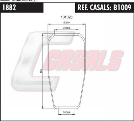 Casals B1009 - Burduf, suspensie pneumatica aaoparts.ro