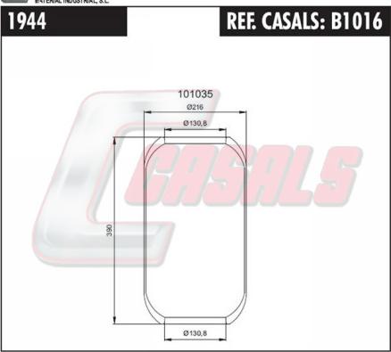Casals B1016 - Burduf, suspensie pneumatica aaoparts.ro