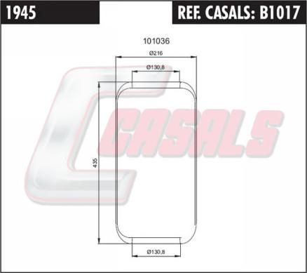 Casals B1017 - Burduf, suspensie pneumatica aaoparts.ro
