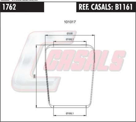 Casals B1161 - Burduf, suspensie pneumatica aaoparts.ro