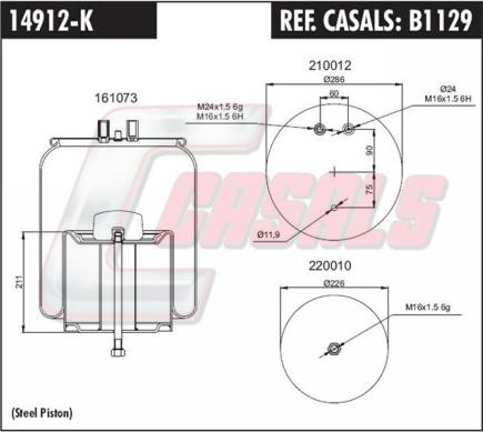 Casals B1129 - Burduf, suspensie pneumatica aaoparts.ro