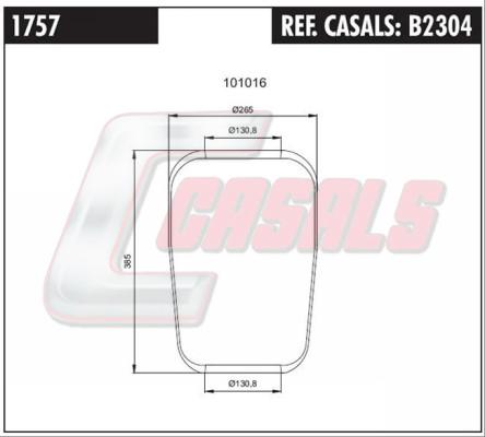 Casals B2304 - Burduf, suspensie pneumatica aaoparts.ro