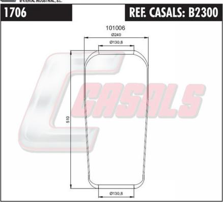 Casals B2300 - Burduf, suspensie pneumatica aaoparts.ro