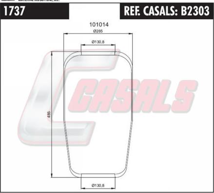 Casals B2303 - Burduf, suspensie pneumatica aaoparts.ro