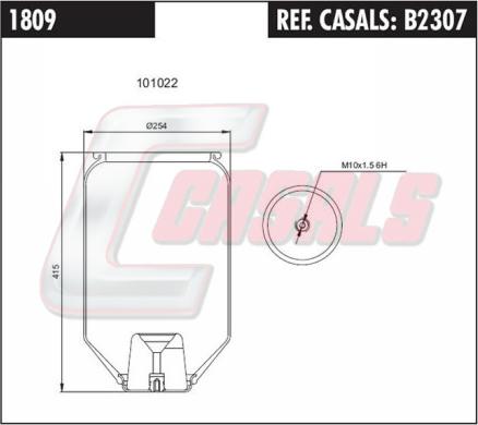 Casals B2307 - Burduf, suspensie pneumatica aaoparts.ro