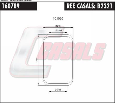 Casals B2321 - Burduf, suspensie pneumatica aaoparts.ro