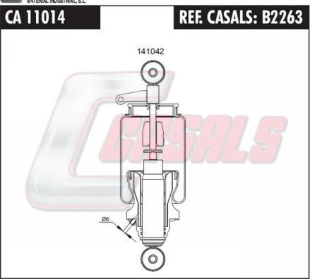 Casals B2263 - Amortizor, suspensie cabina aaoparts.ro
