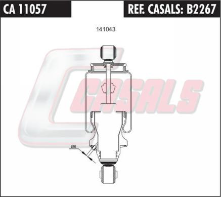 Casals B2267 - Amortizor, suspensie cabina aaoparts.ro