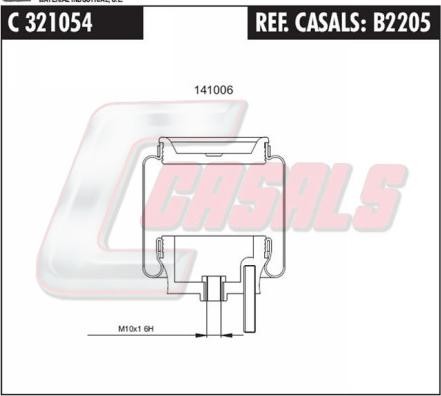 Casals B2205 - Burduf, suspensie cabina sofer aaoparts.ro