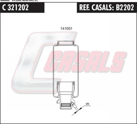 Casals B2202 - Burduf, suspensie cabina sofer aaoparts.ro